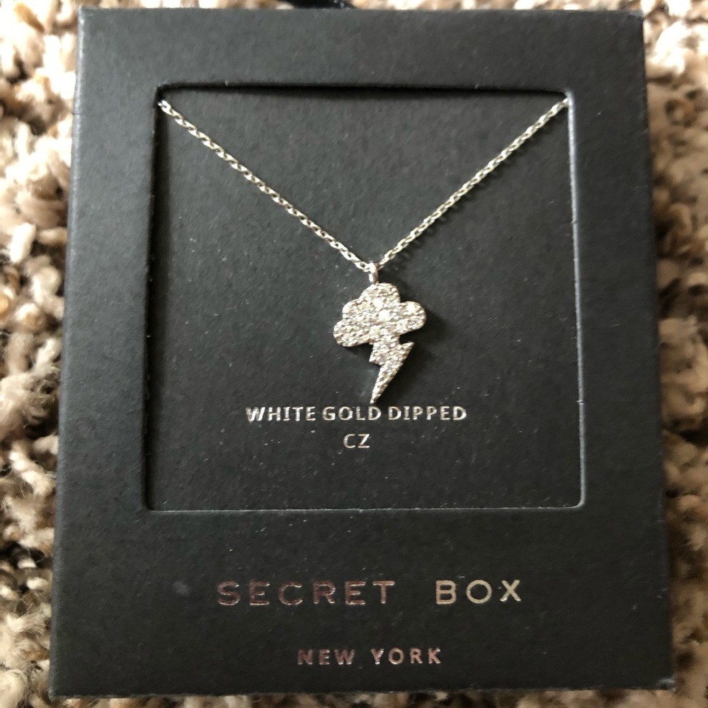 Storm cloud pendant necklace